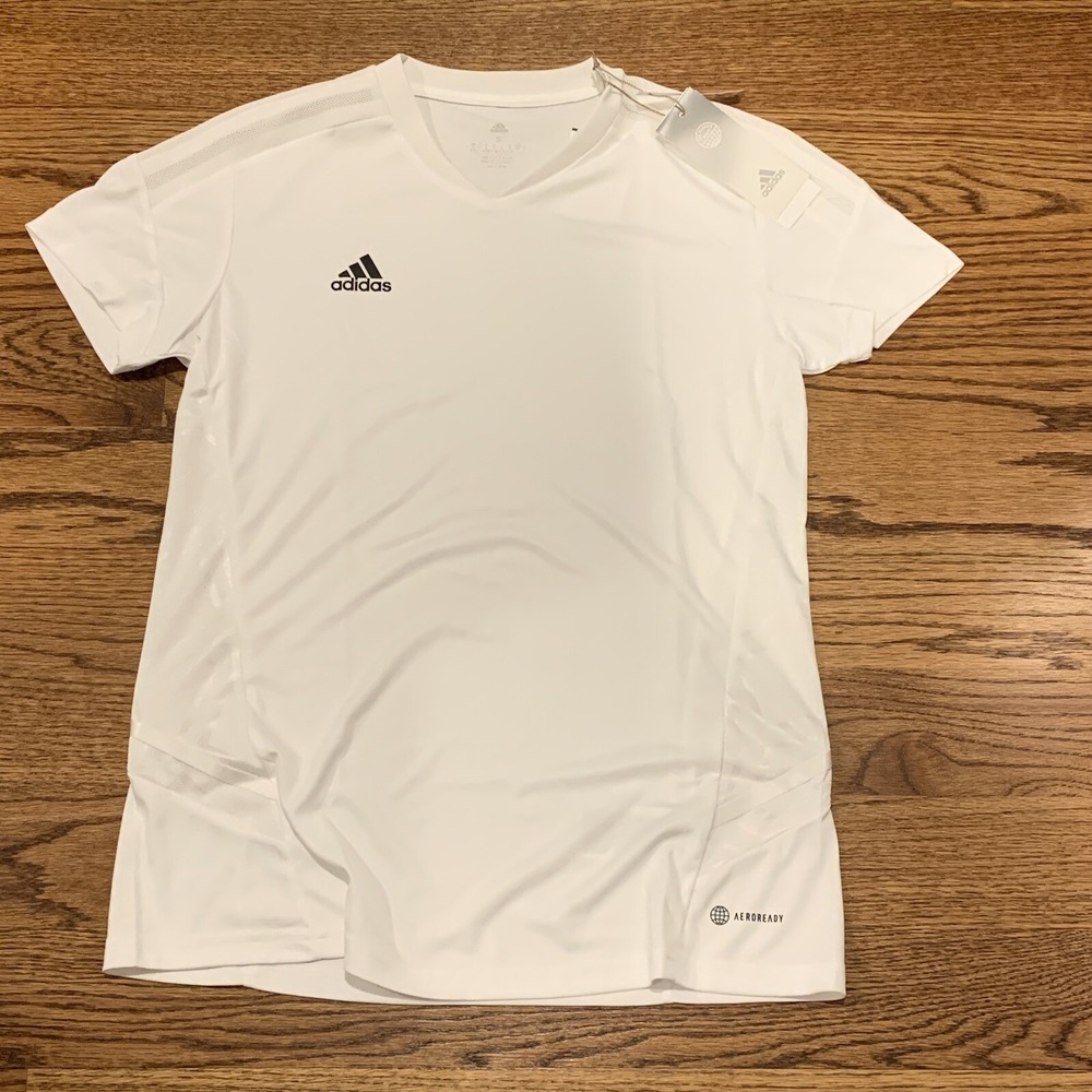 Adidas Condivo 22 Soccer Jersey Team White Women's Size Small HD4728